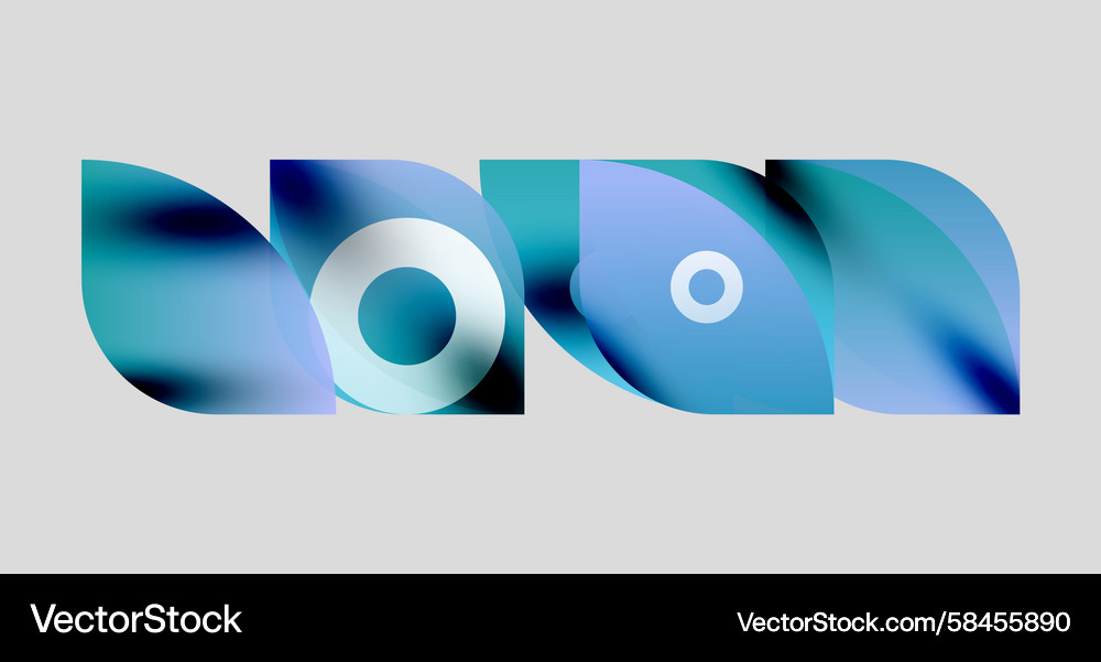 Abstract graphic design features overlapping blue Abstract graphic design features overlapping blue Vector Image