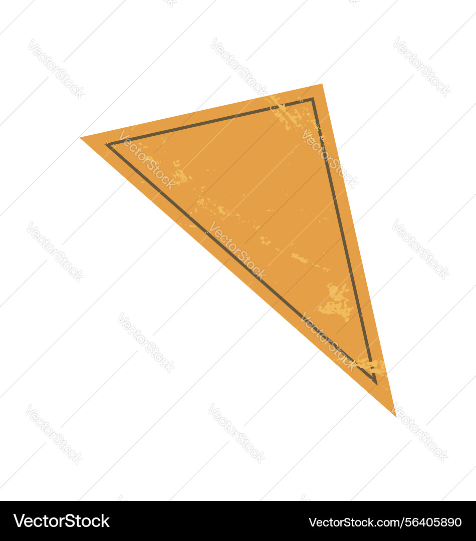 Brutalist abstract triangle shape Brutalist abstract triangle shape Vector Image