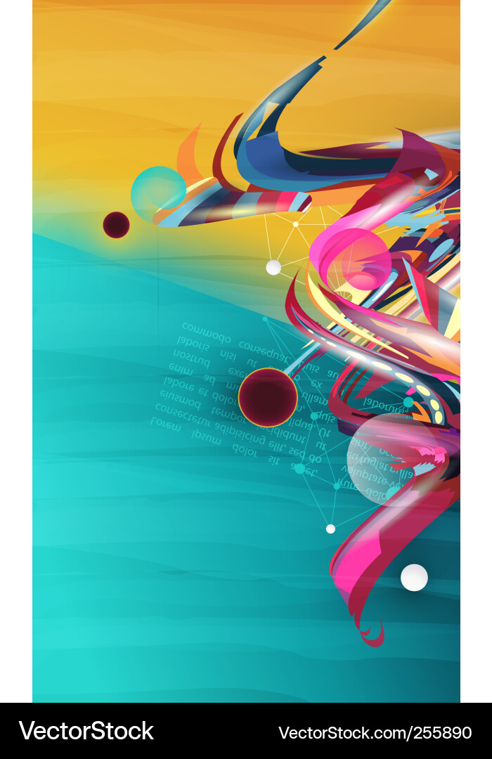 Dynamic Abstract Swirls Vector Image