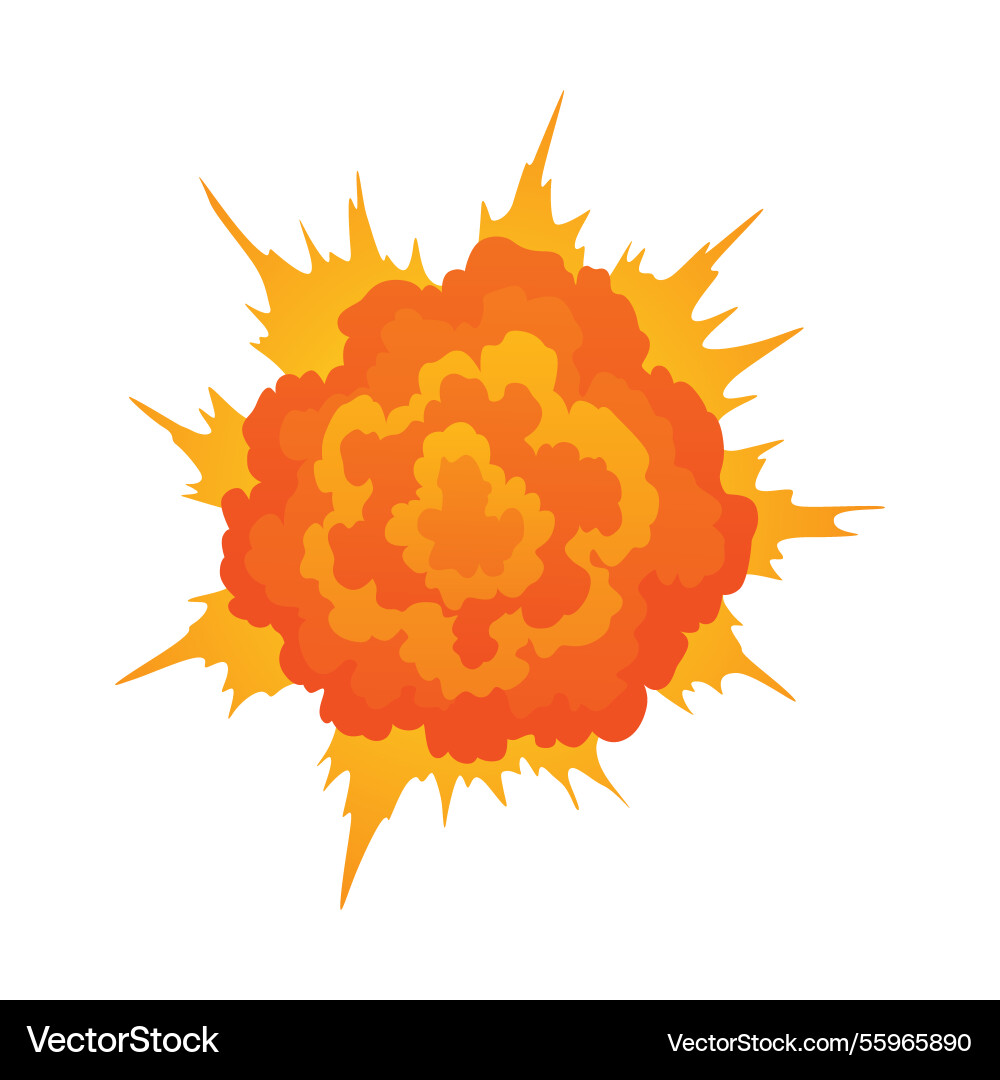 Explosion animation for game Explosion animation for game vector image