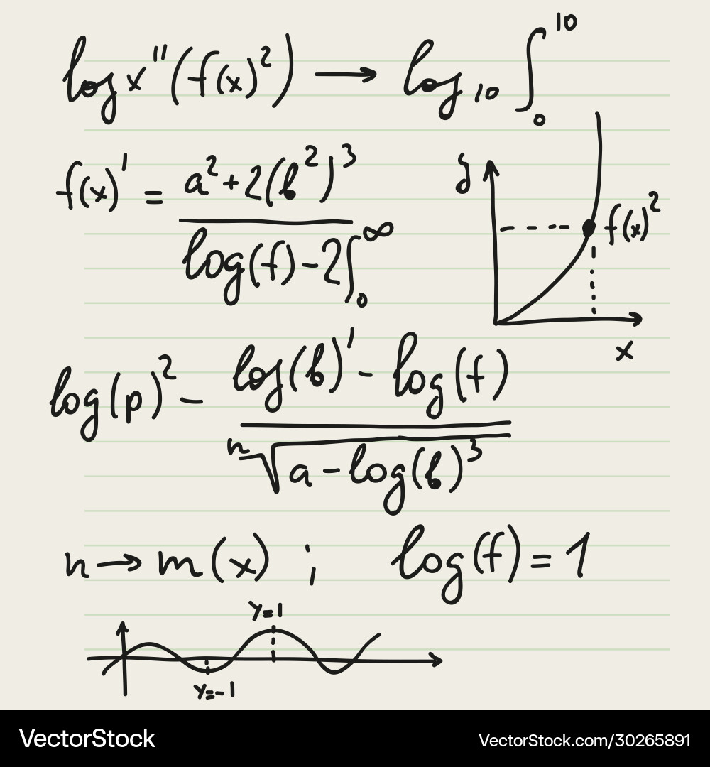 Background with mathematical formulas Background with mathematical formulas vector image