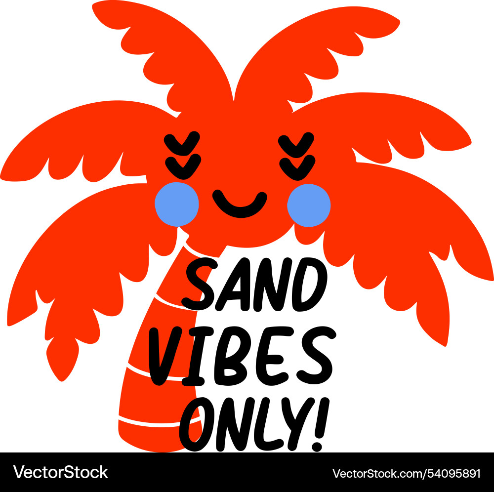 Flat sticker of a donut float with the text Vector Image