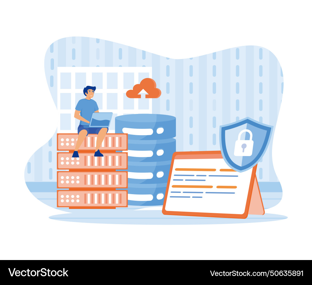 Hackers stealing personal data hacker criminal Hackers stealing personal data hacker criminal vector image