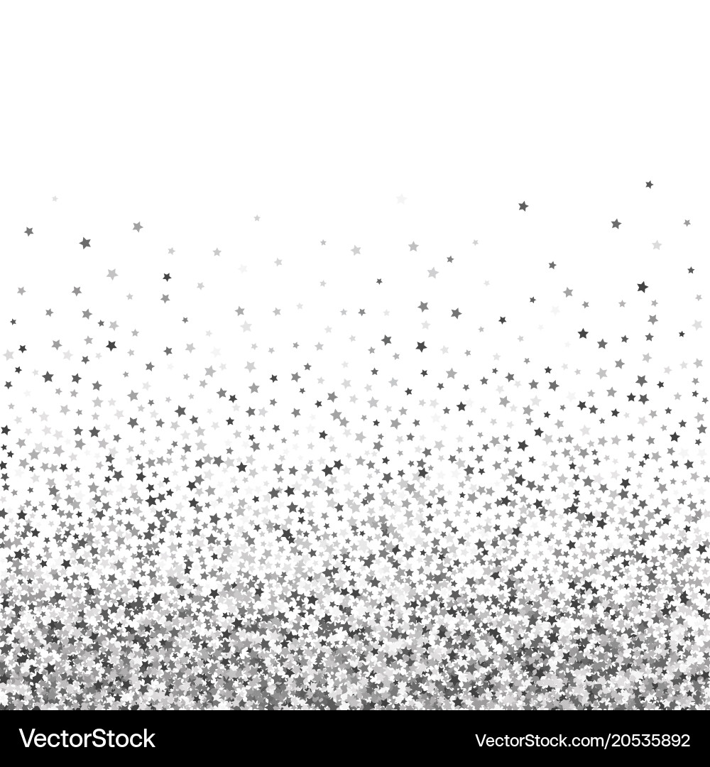 Abstract pattern of random falling stars vector image