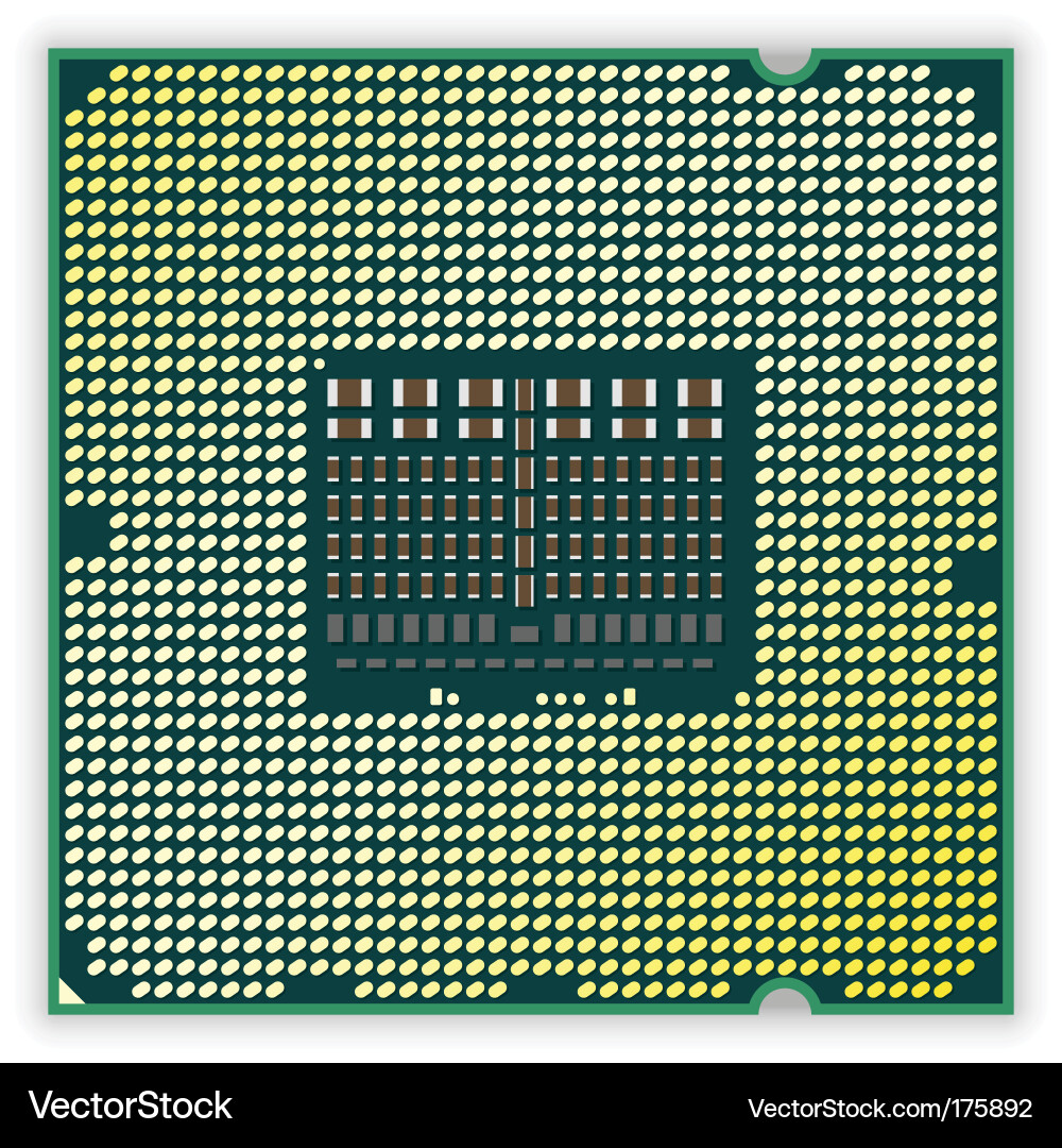 Processor Royalty Free Vector Image - VectorStock