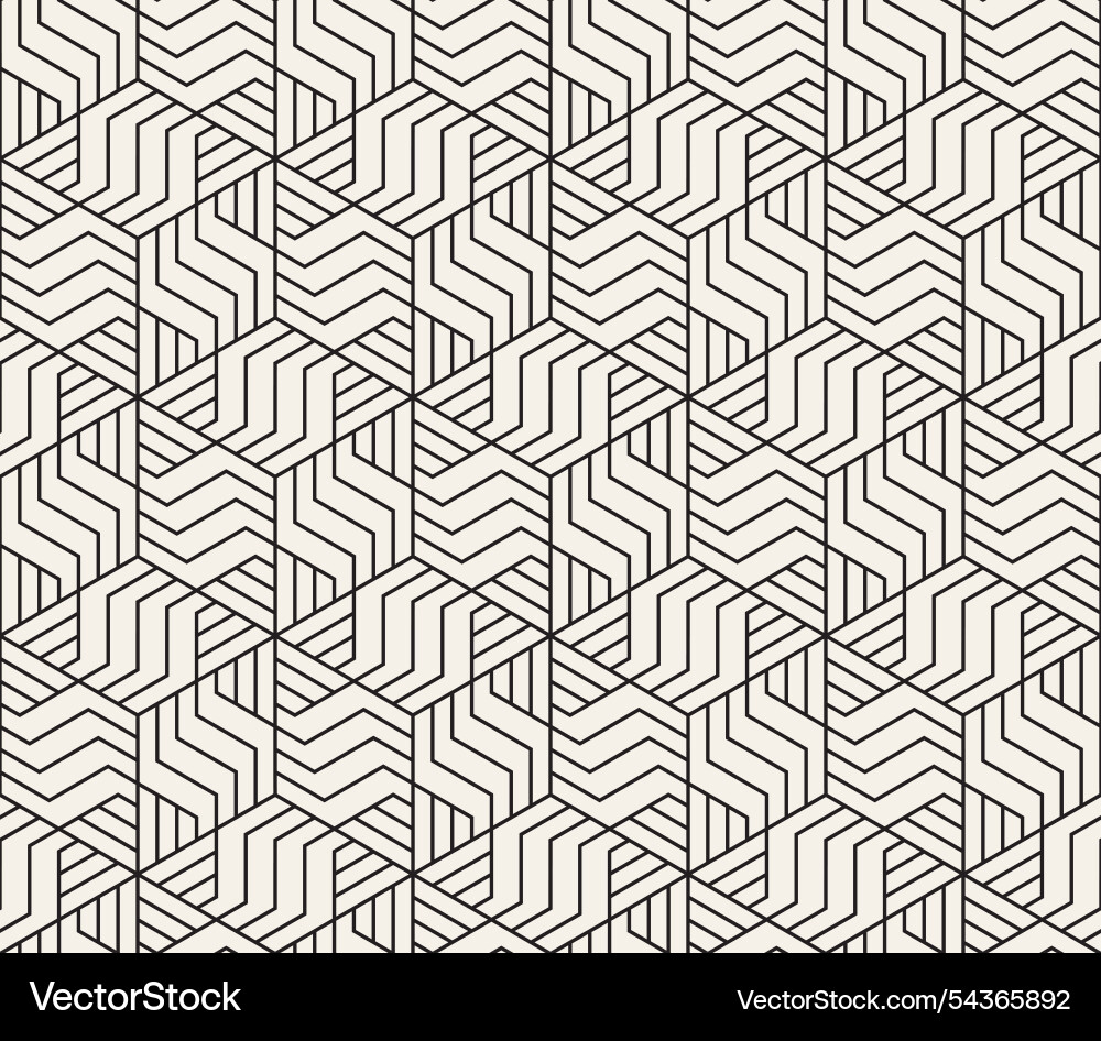 Seamless pattern repeating geometric elements vector image