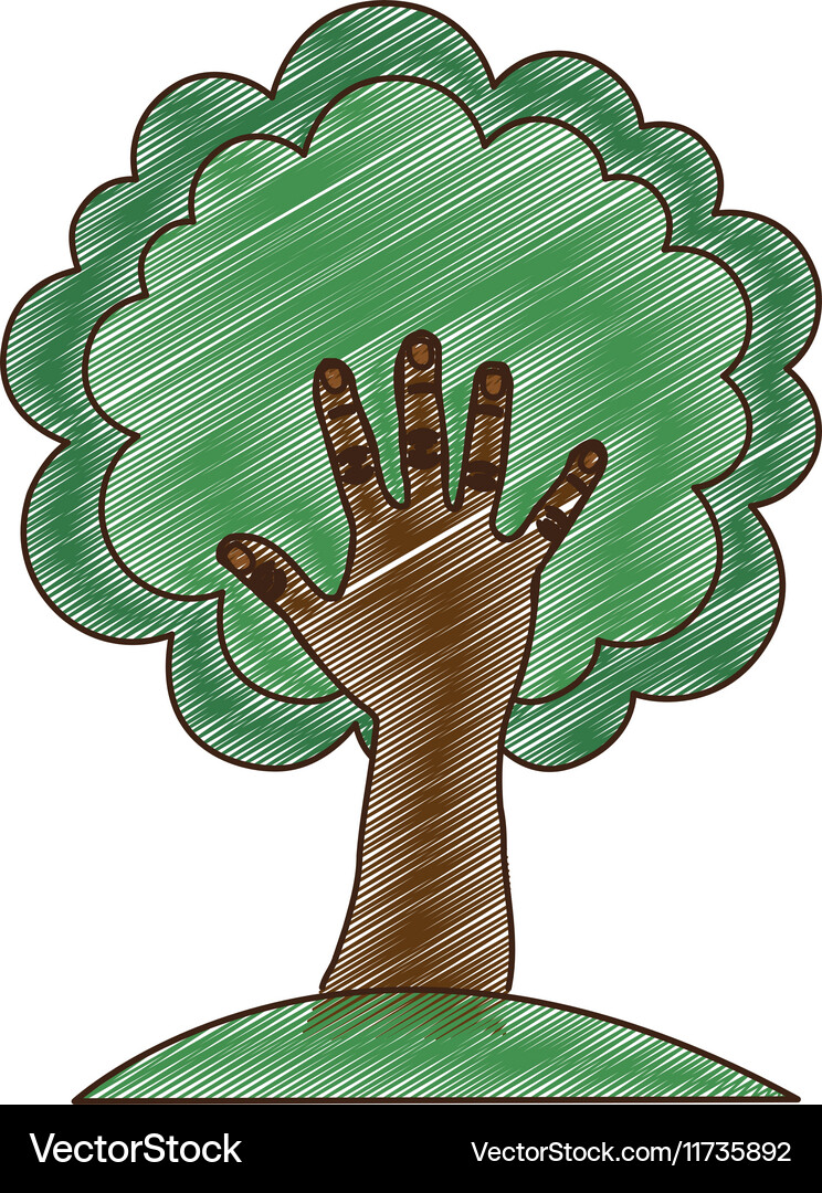 Tree abstract icon image Vector Image