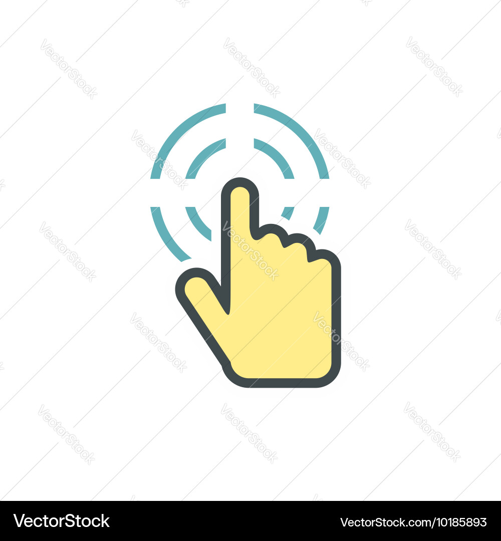 Cursor icon flat style Vector Image