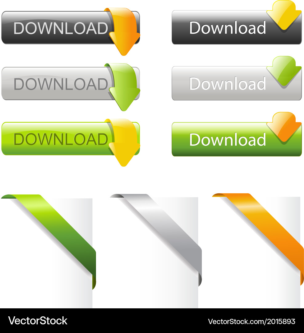 Isolated Web Elements Collection vector image