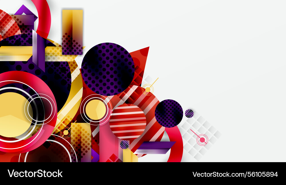 Dynamic complex geometric abstract background Dynamic complex geometric abstract background Vector Image