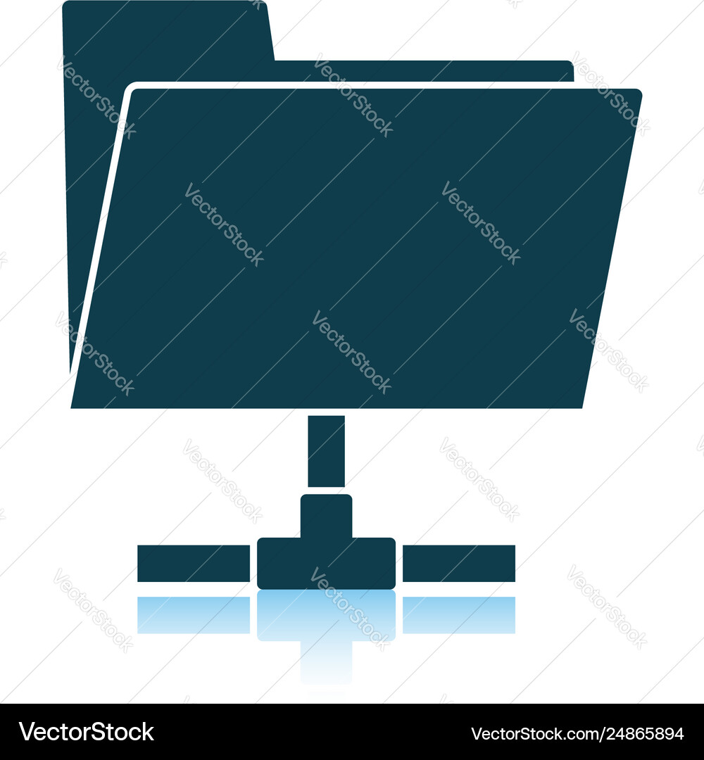 Shared folder icon Shared folder icon Vector Image