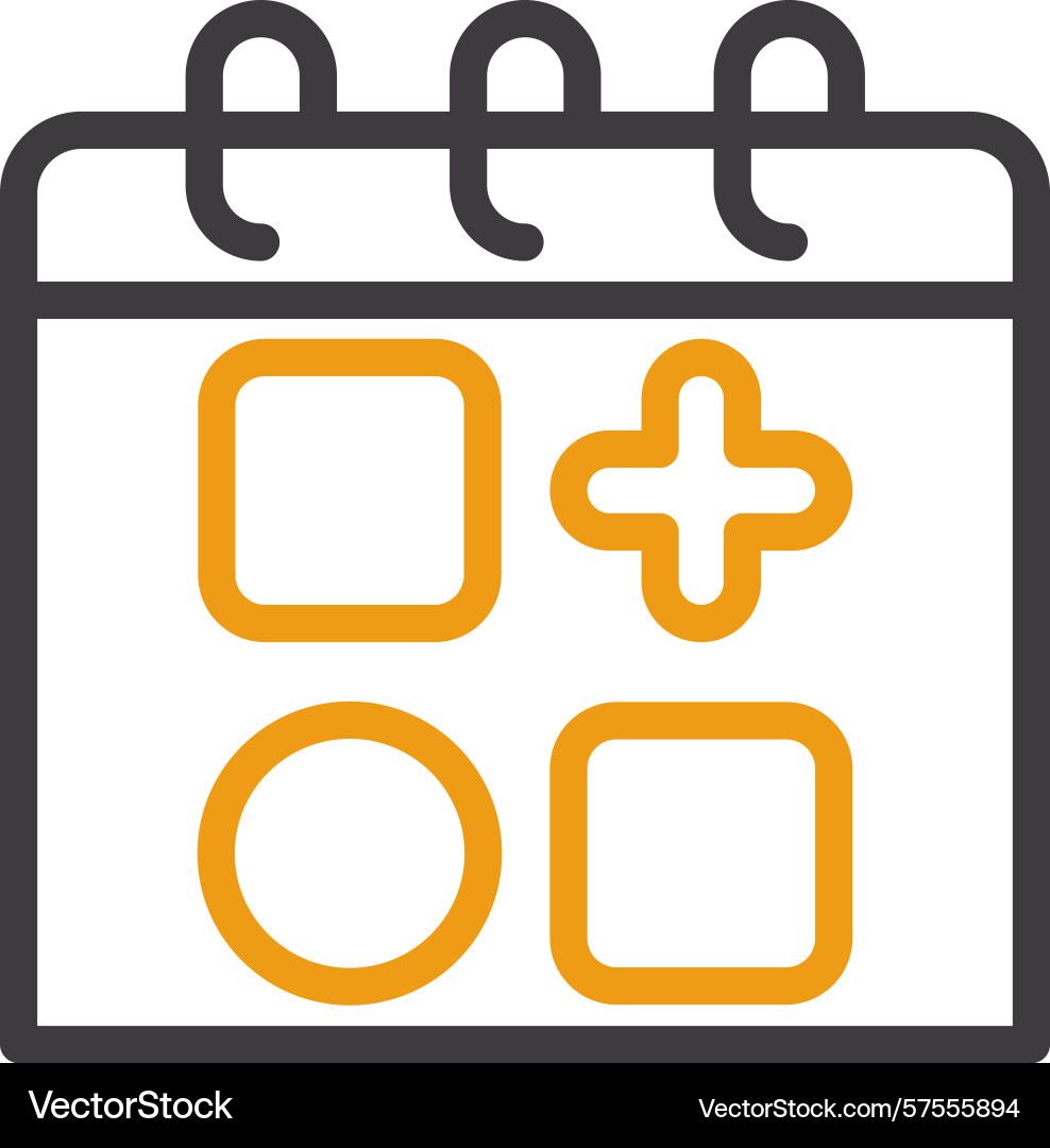 Widget two color icon Vector Image