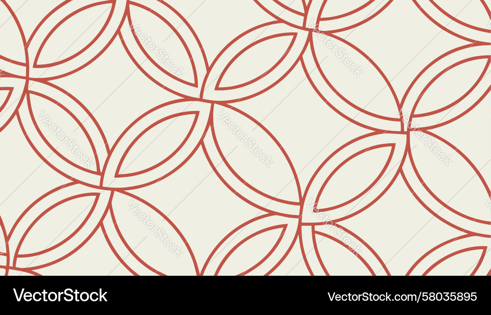 Overlapping Circles Pattern - Minimalist Vector Image