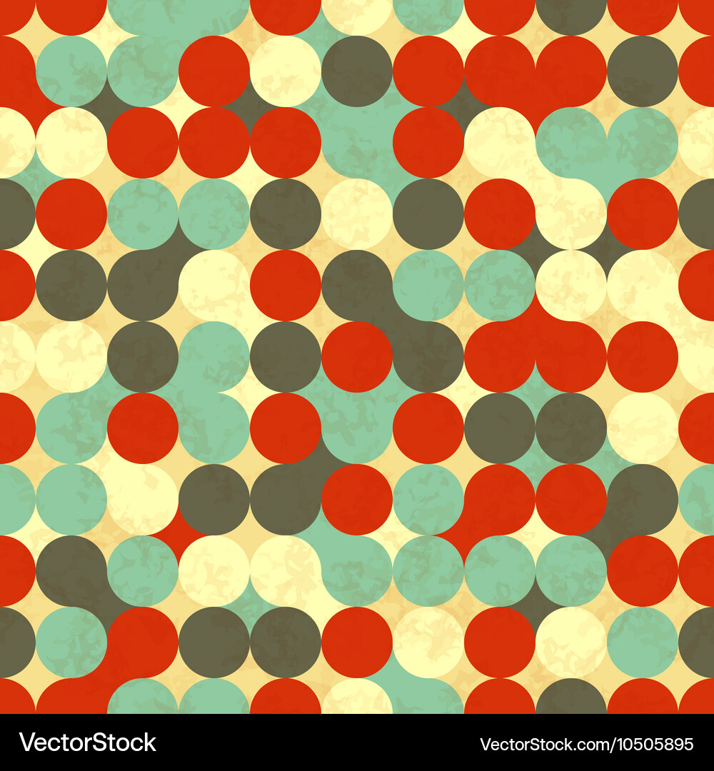 Retro Circle Pattern Vector Image