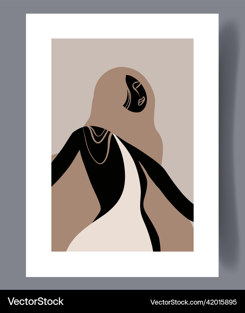 Scandinavian abstract print set Scandinavian abstract print set vector image