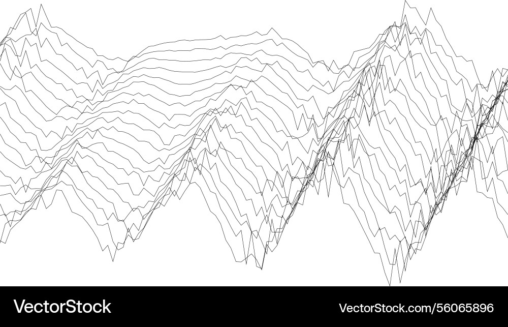 Abstract wave form lines pattern for modern vector image
