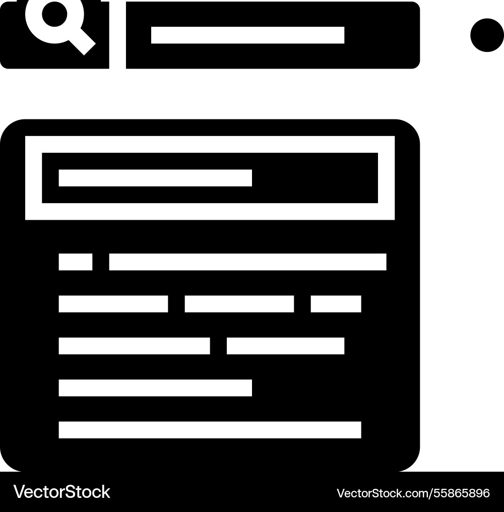 Autocomplete nlp glyph icon vector image