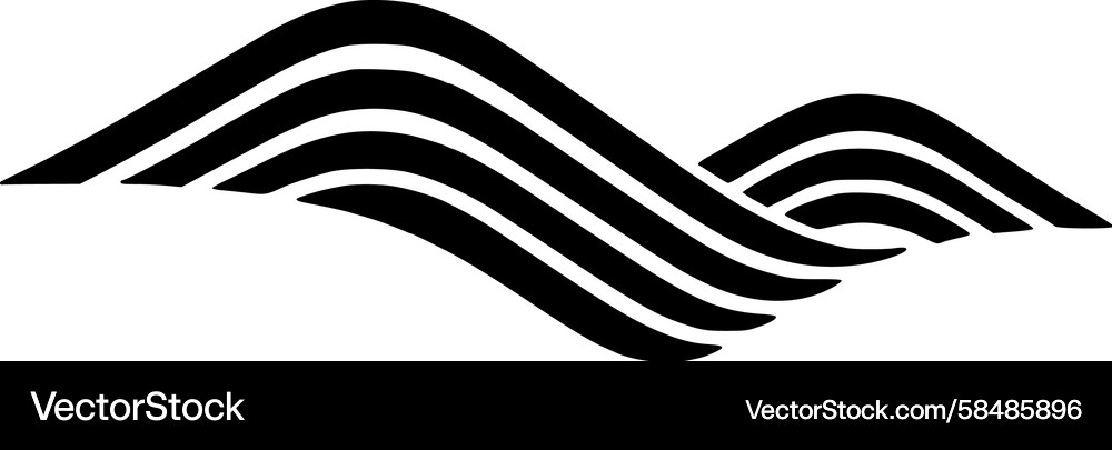Dynamic Wave Pattern Vector Image