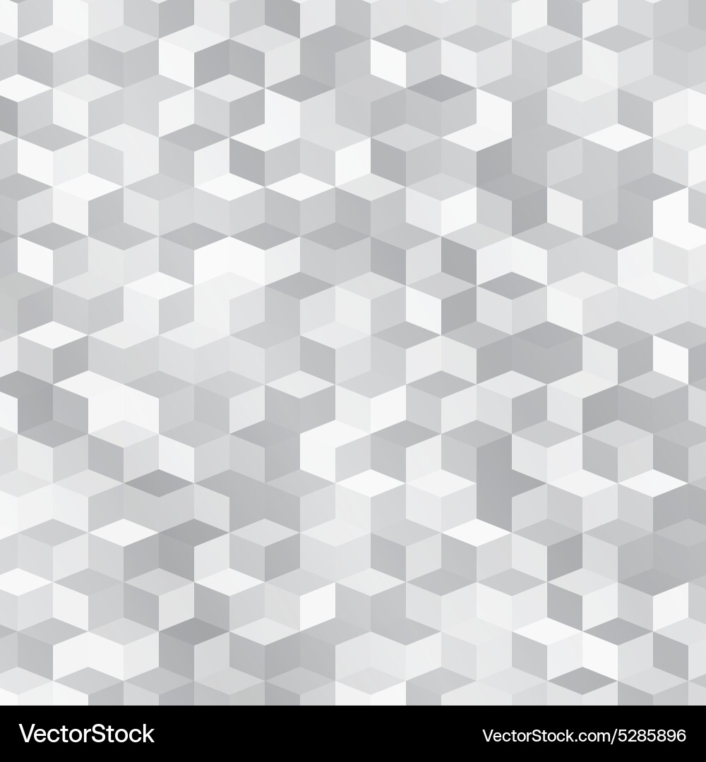 Gray Cube Pattern Background vector image
