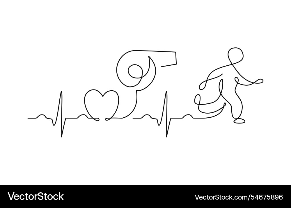 Man run one single line drawing Man run one single line drawing vector image