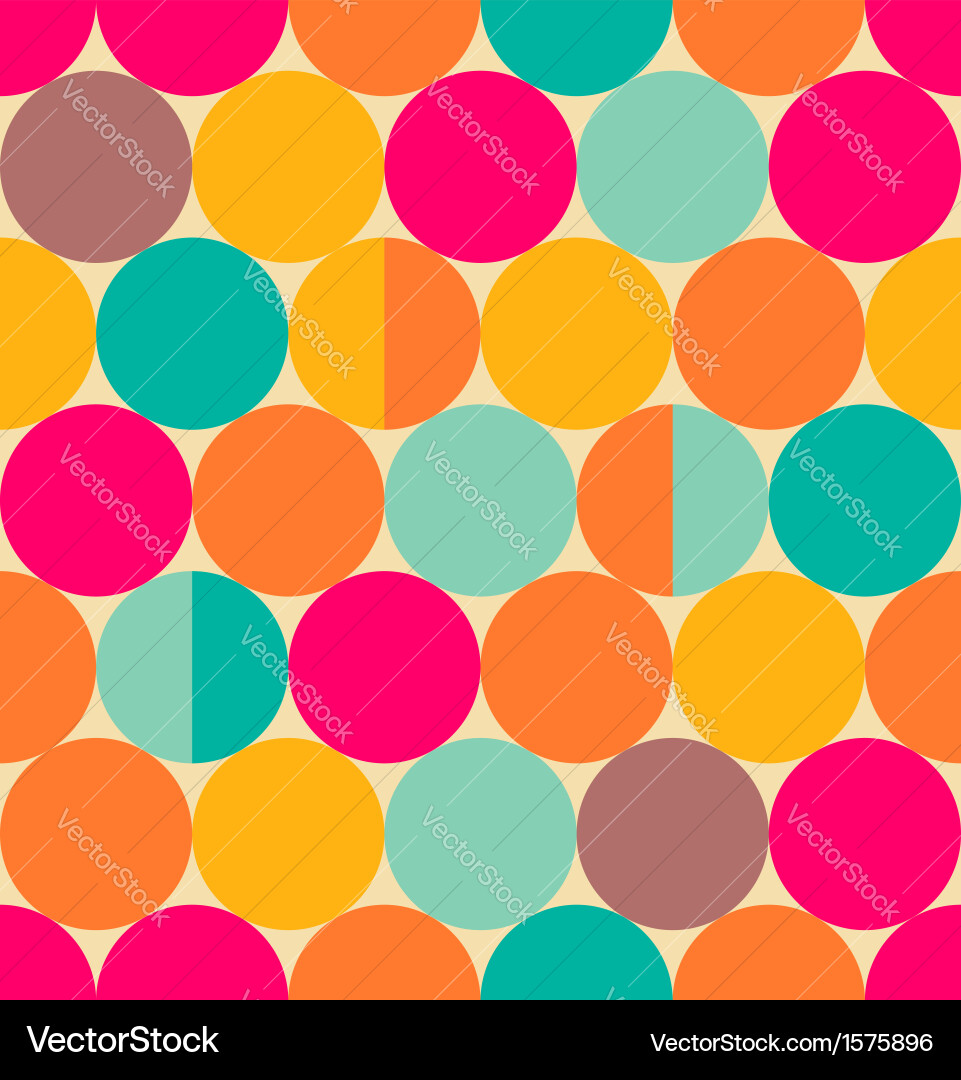 Retro Circle Pattern Vector Image