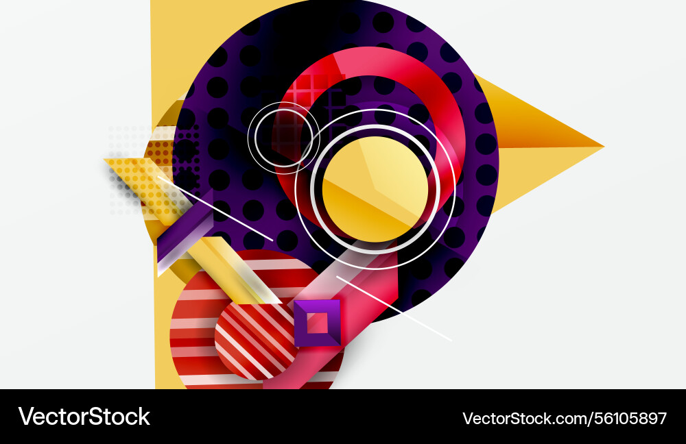 Dynamic complex geometric abstract background Dynamic complex geometric abstract background Vector Image