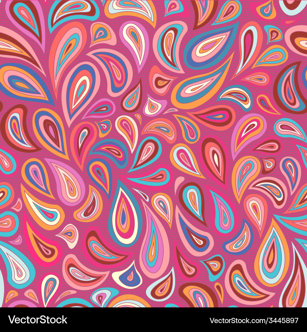 Hand-drawn seamless floral pattern Royalty Free Vector Image