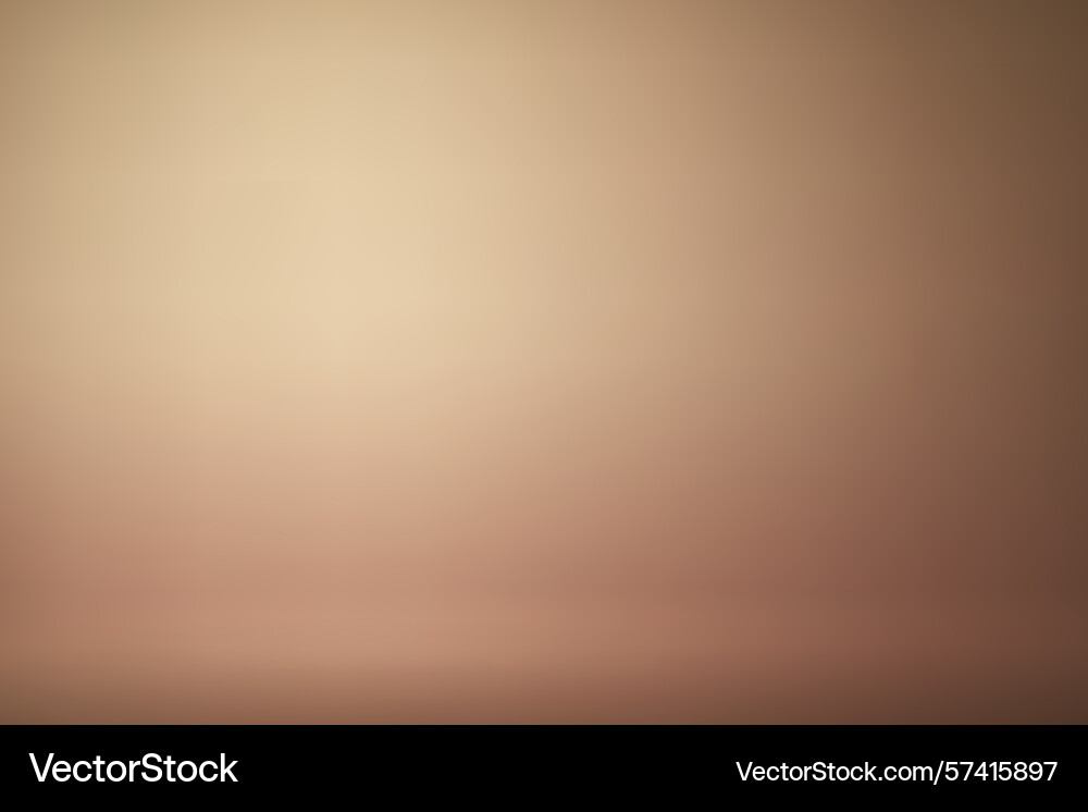 Soft beige studio background with light gradient vector image