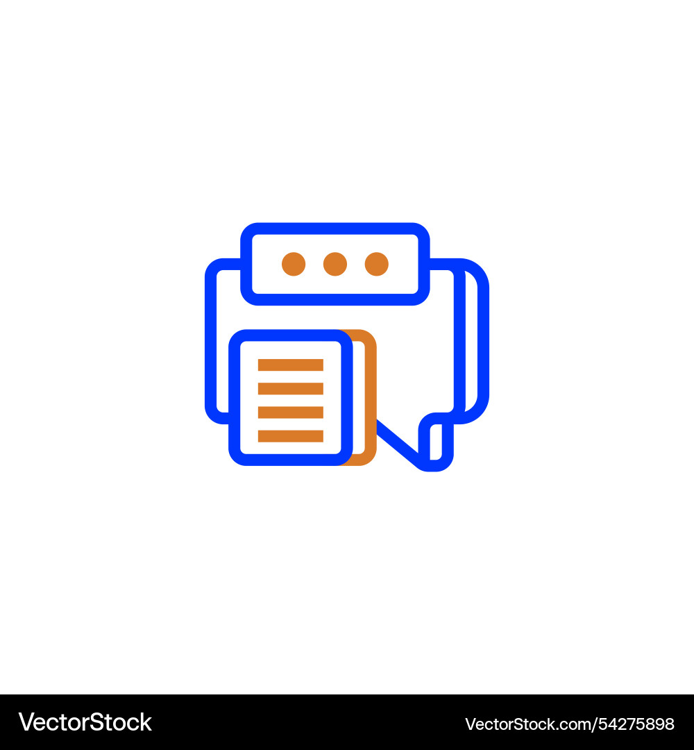 Message line icon linear style sign for mobile Message line icon linear style sign for mobile vector image