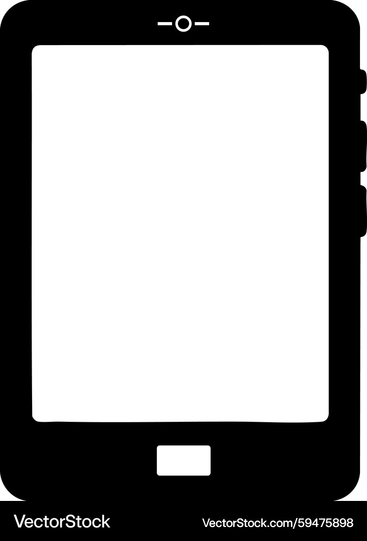 Tablet smart device icon Royalty Free Vector Image