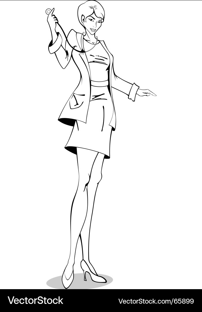 Doctor with stethoscope vector image