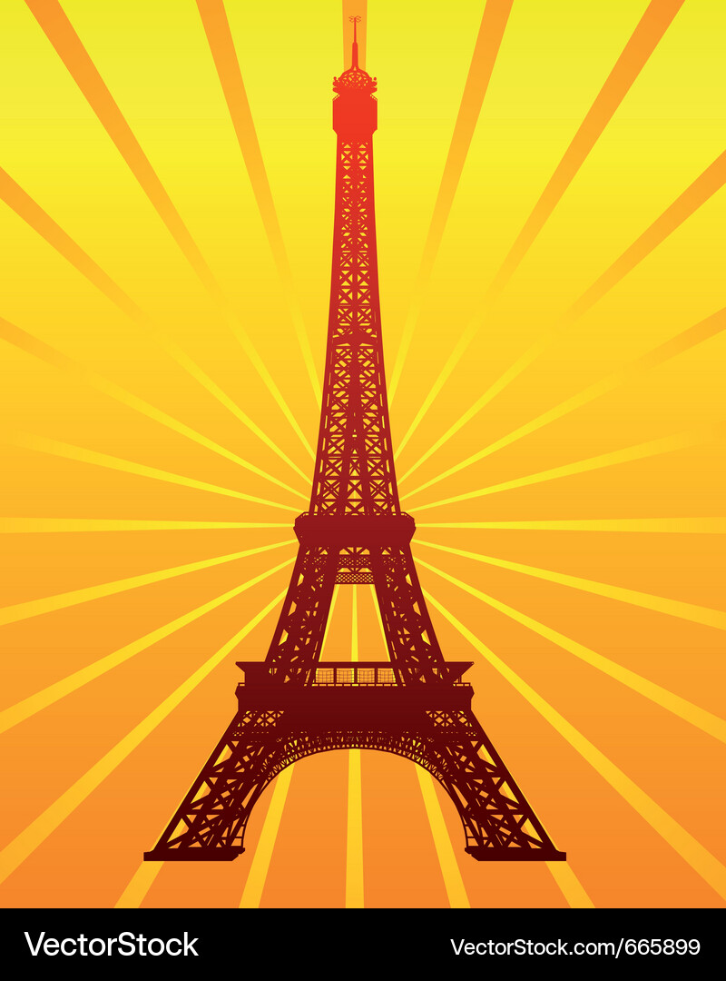 Eiffel tower Vector Image