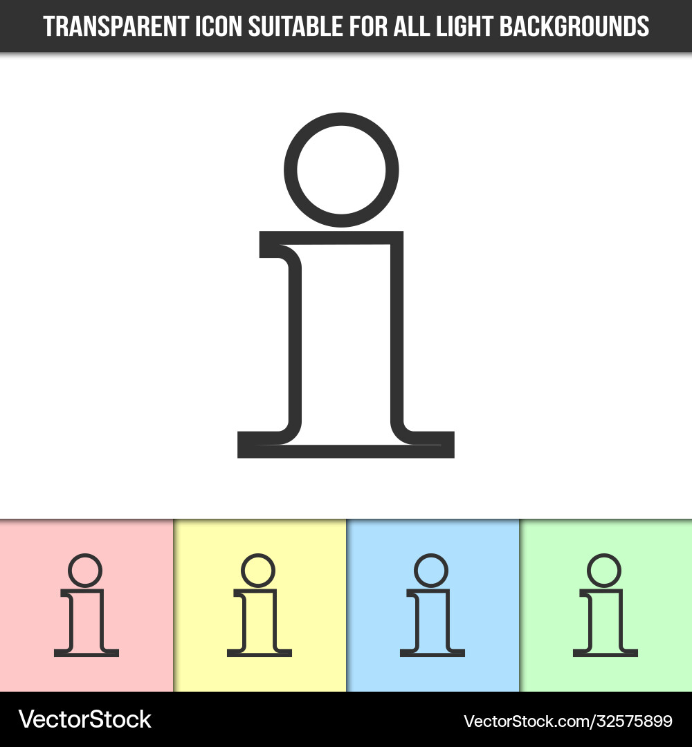Einfaches transparentes Informationssymbol Einfaches transparentes Informationssymbol vektorbild