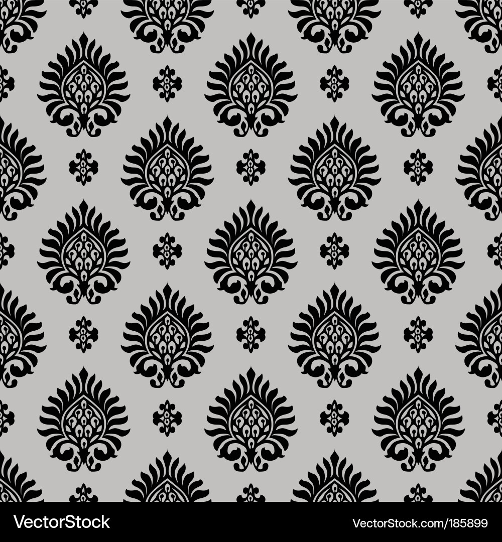 Elegant Swirl Crest Pattern vector image