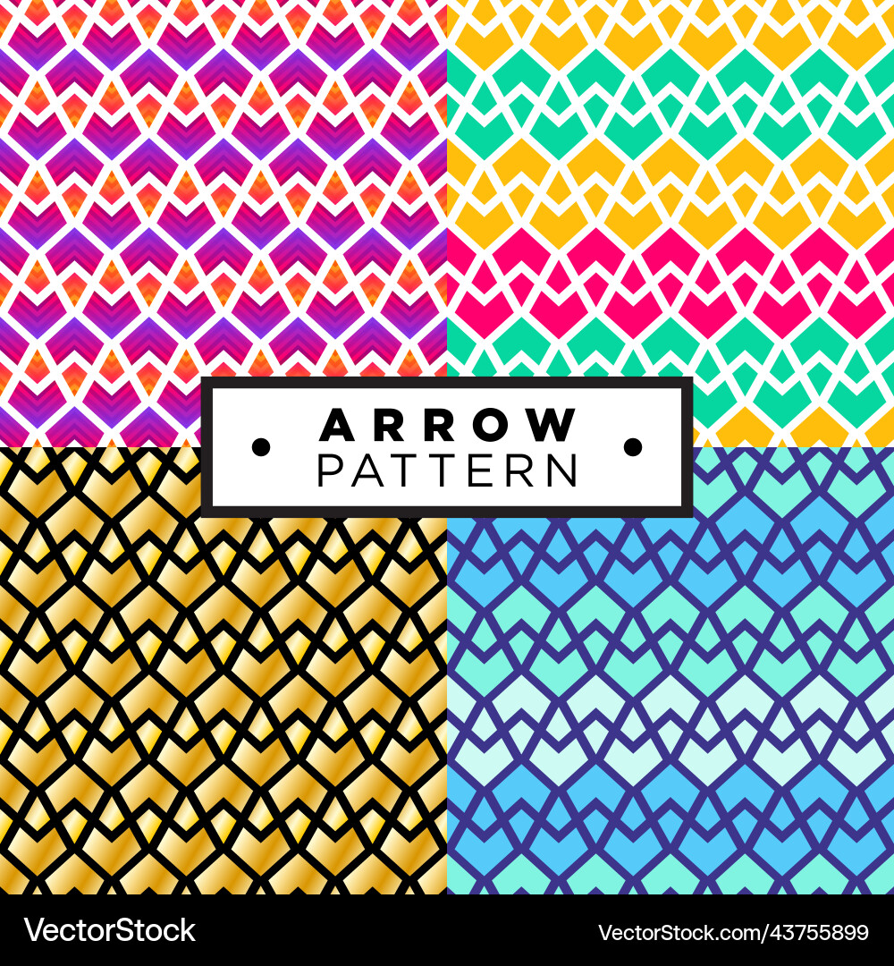Geometric abstract seamless pattern set Geometric abstract seamless pattern set vector image