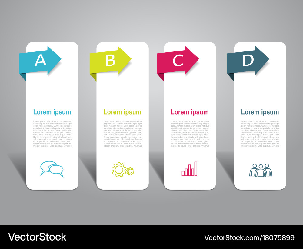 Infographic template can be used for workflow vector image