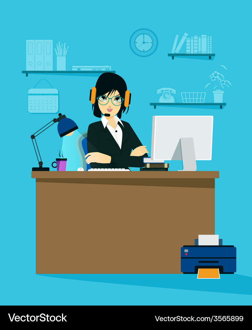 Online Business Professionals Vector Image
