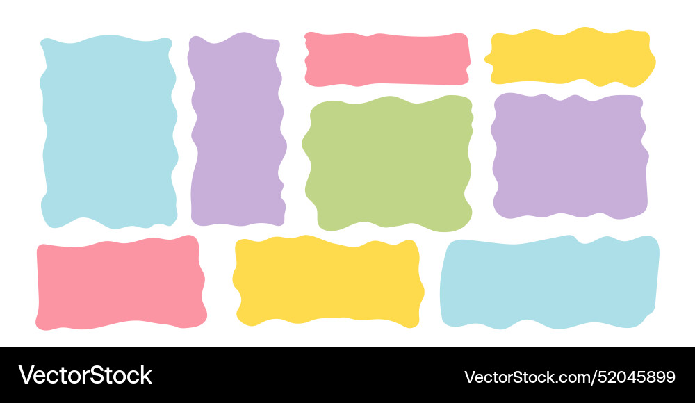 Set rectangle and square paper quote frames Set rectangle and square paper quote frames vector image