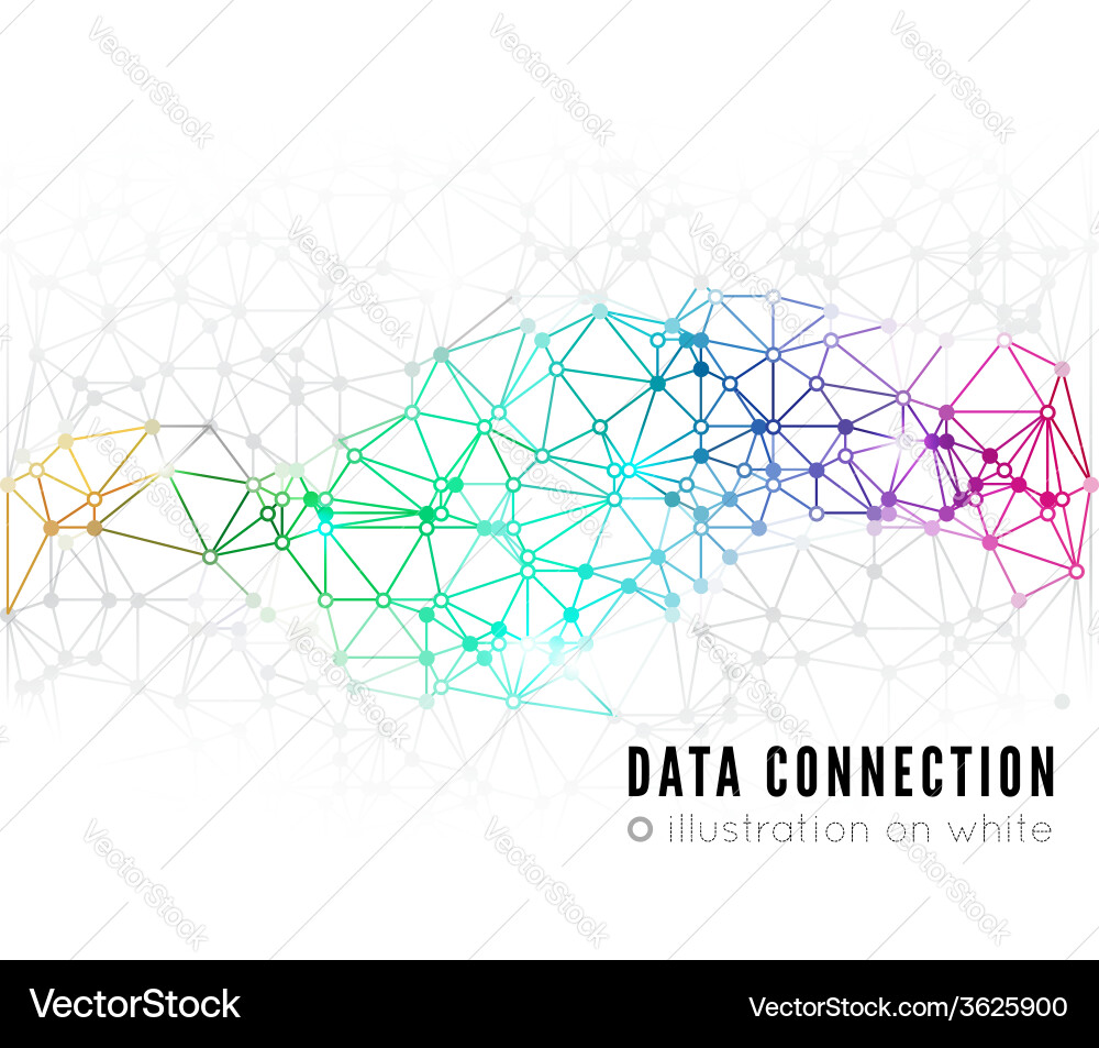 Abstract Network & Connection Background vector image
