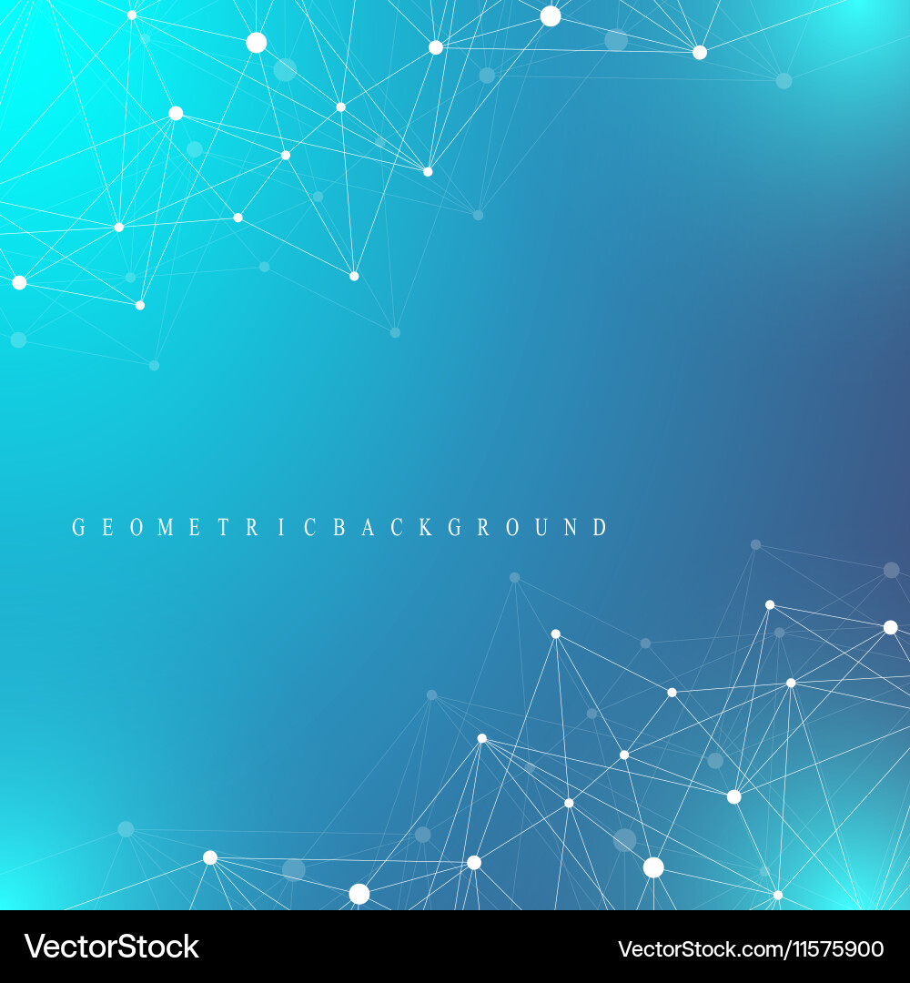 Geometric Network Background Vector Image