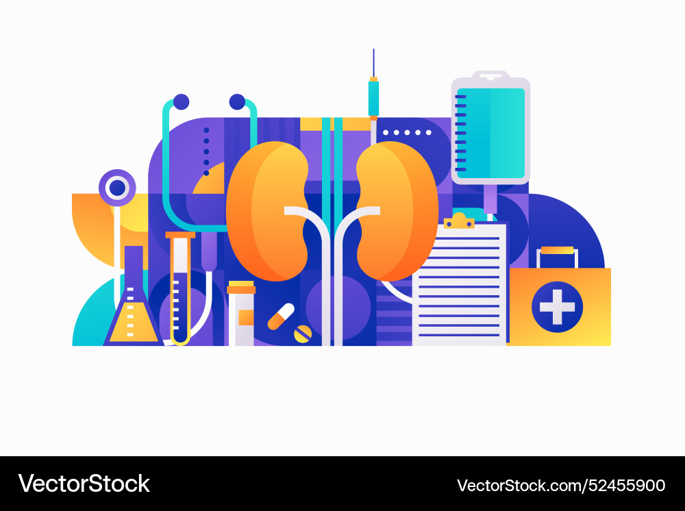 Gradient urology Vector Image