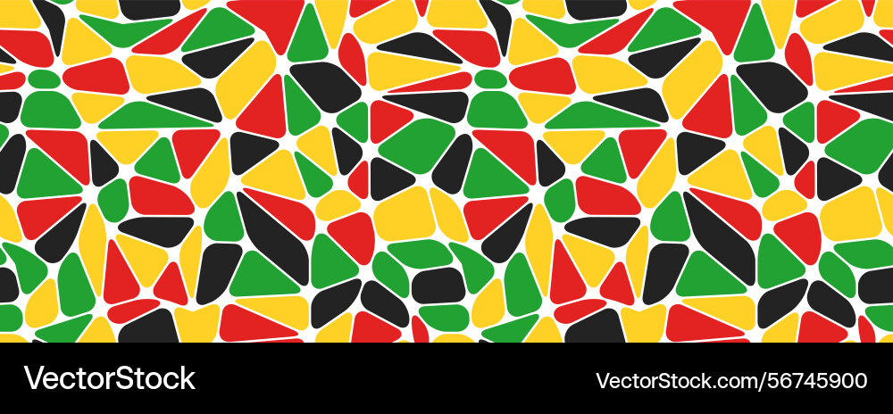 Mosaic seamless pattern in colors of juneteenth Mosaic seamless pattern in colors of juneteenth Vector Image