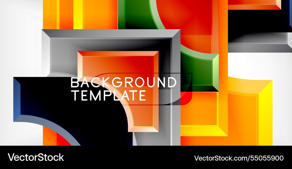 Square arrow shapes with round elements Square arrow shapes with round elements Vector Image