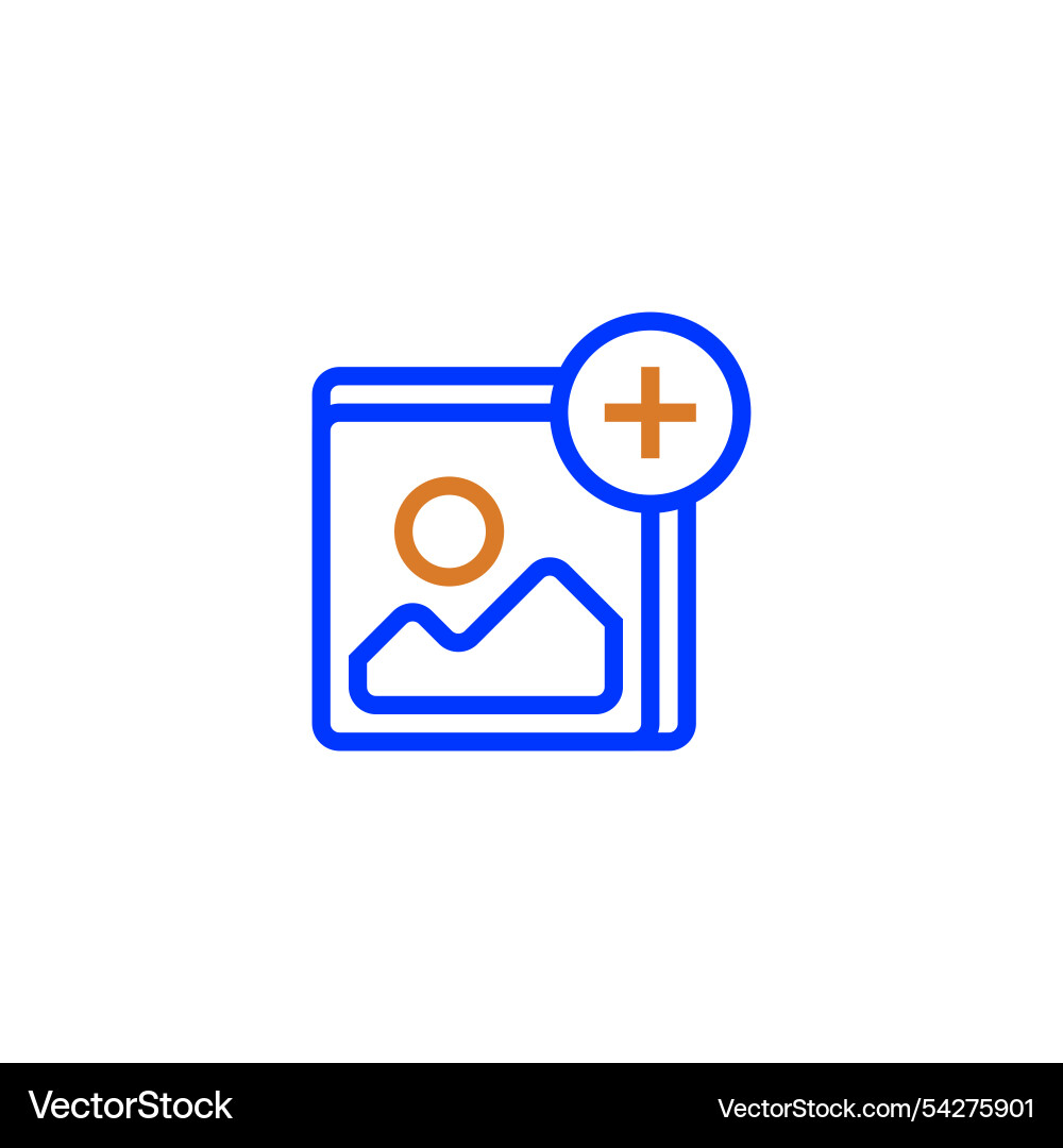 File upload line icon linear style sign File upload line icon linear style sign vector image