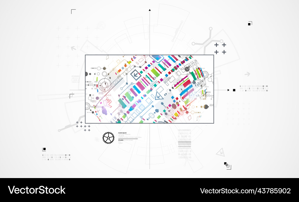 Abstract technology background communication Abstract technology background communication vector image