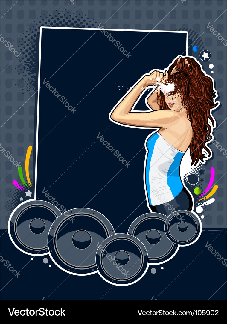 Cartoon girl Vector Image
