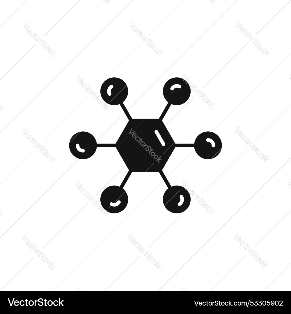 Chart connected icon set distribute network Chart connected icon set distribute network Vector Image