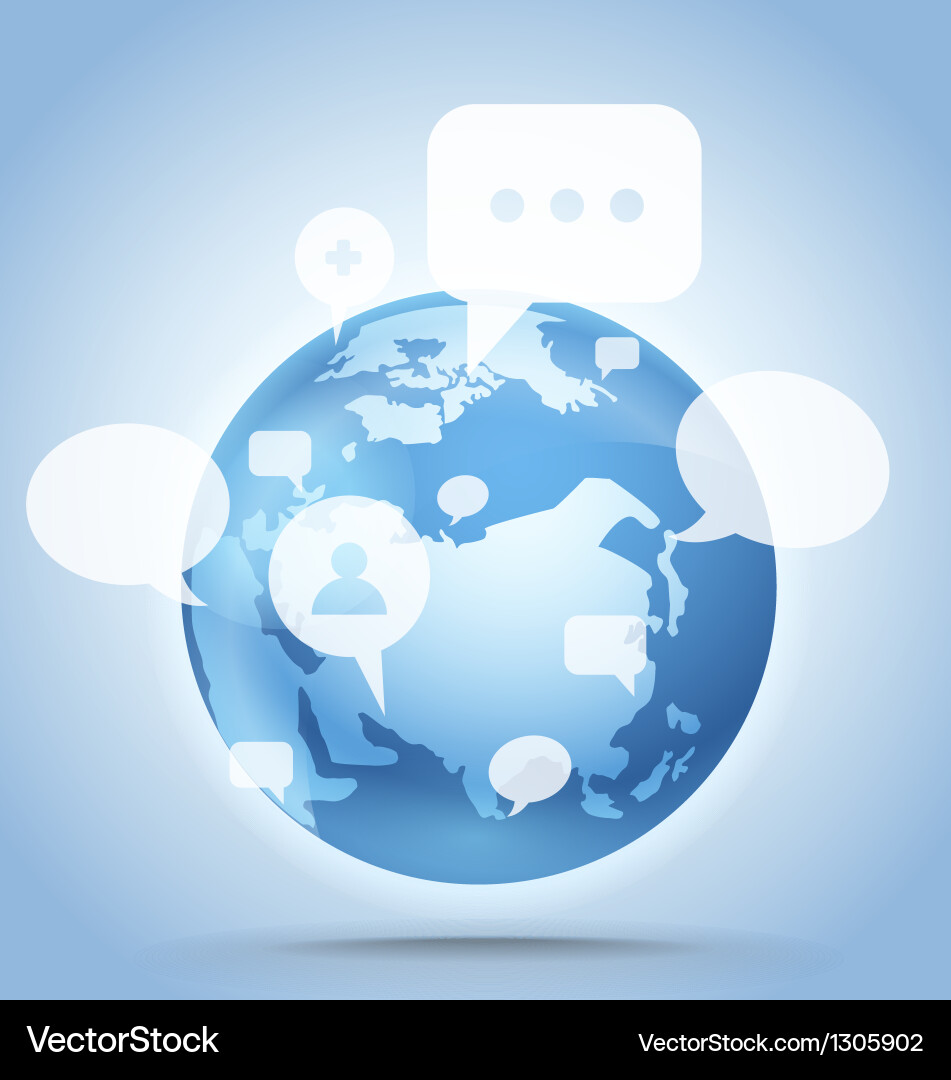 Global Communication Concepts Vector Image