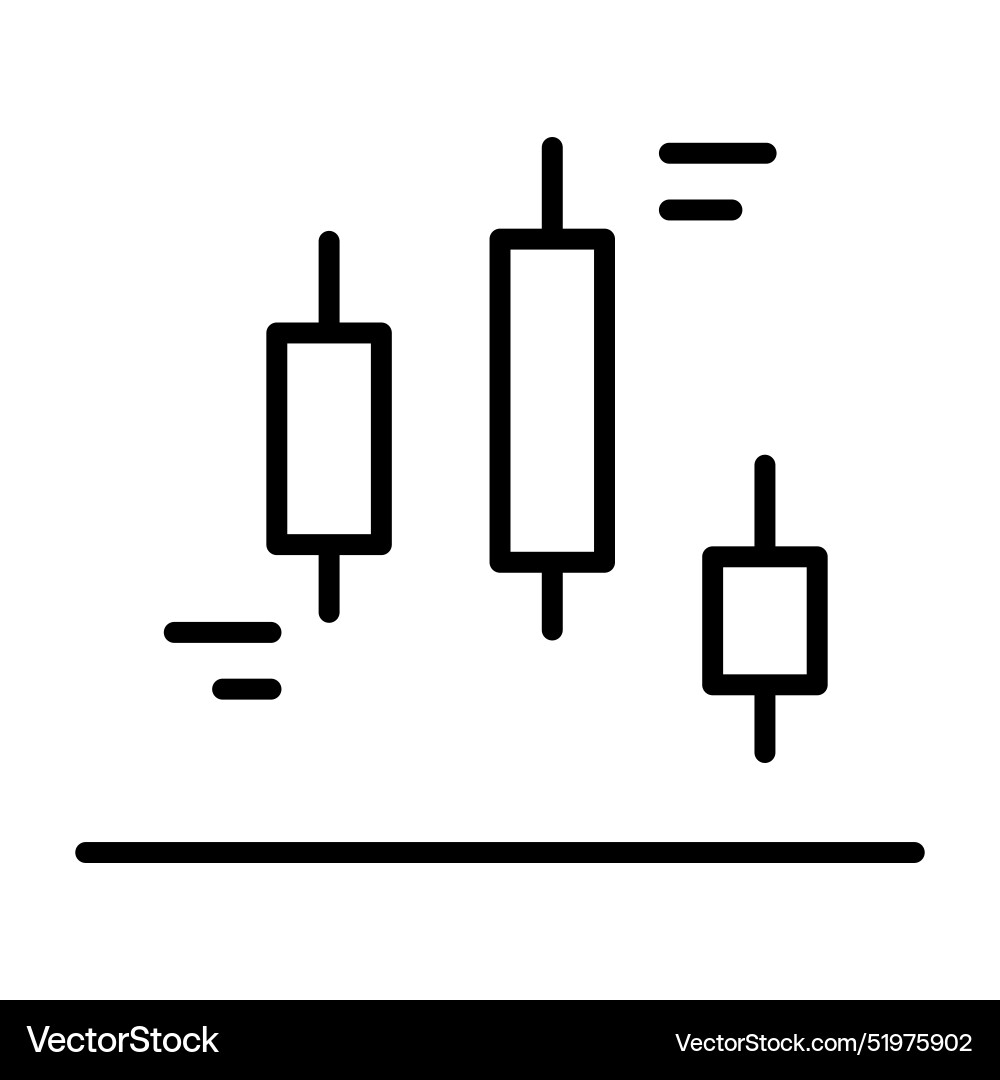 Graph icon in thin line style graphic design vector image