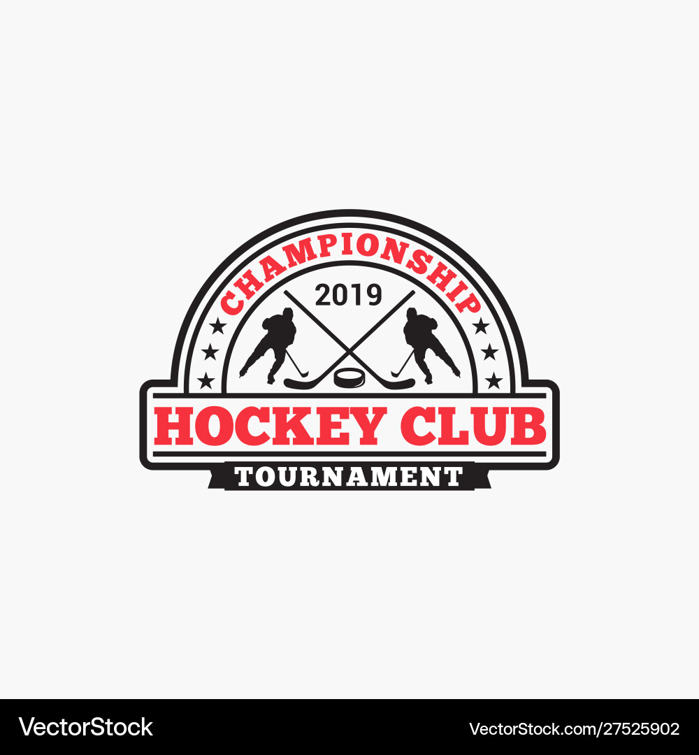 Hockey club badge logo-7 Vector Image